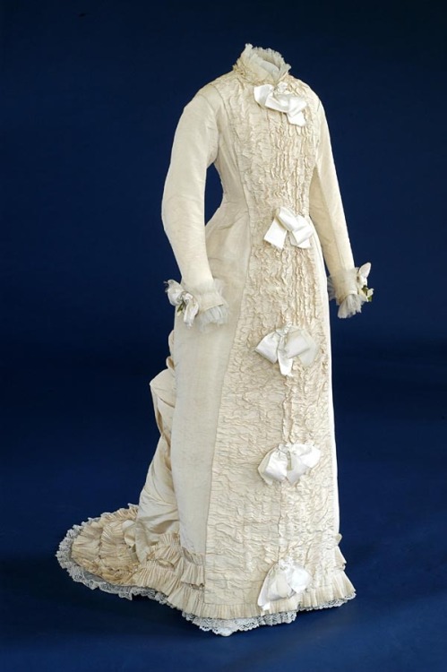 Wedding dress 1880 United Kingdom England the Bowes Museum