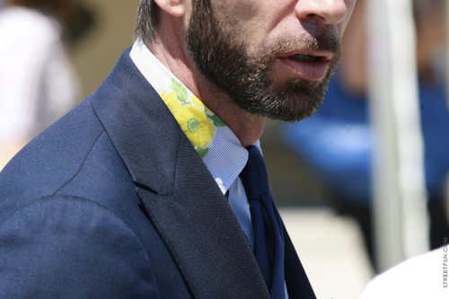 Good to see this floral detail at Pitti Uomo!