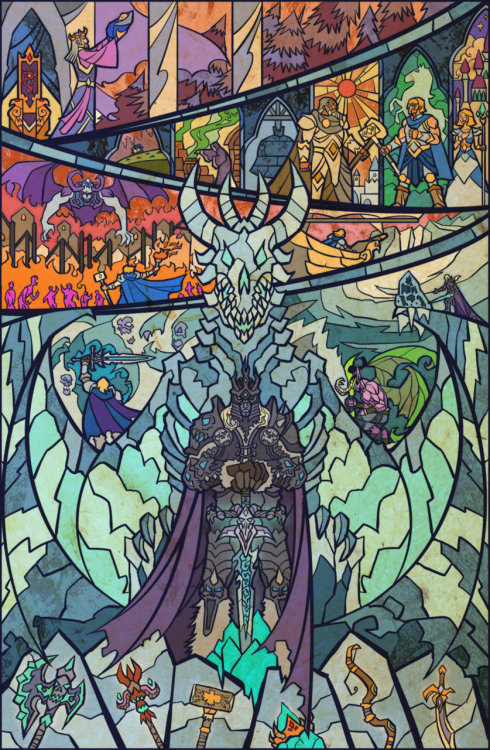 svalts:

The Fall Of Arthas // by Jian Guo
Excellent World of Warcraft print available at deviantART
