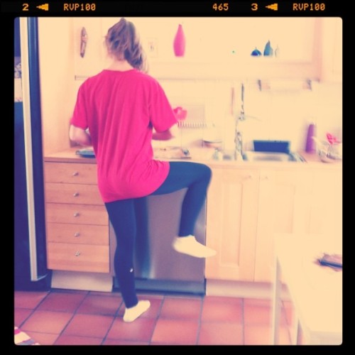 Just dancing a little bit.. Love this gal! (Taken with instagram)