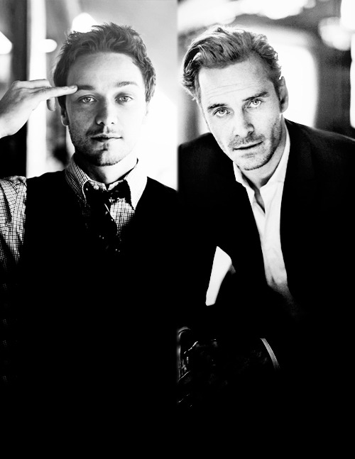 James Mcavoy and Michael Fassbender