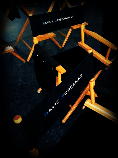 wellsbones:

These chairs will be occupied on Monday! #Bones cast are almost back to work!
