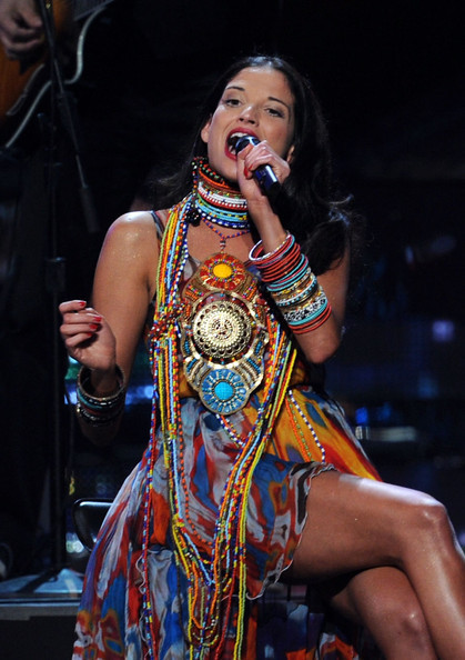Singer Natalia Jiménez is rocking some super bad jewelry.