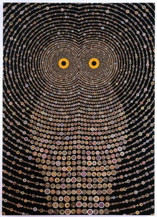 theouterspacehuman:  Fred Tomaselli, Night Music for Raptors.