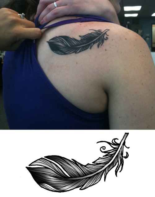 my drawing tattooed on her