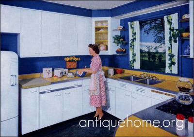 Blue Color Scheme on Suburban   Blue Kitchen Design On Flickr The Blue Color Scheme In This