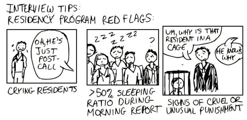 Since Doc Star is starting to hear back from programs about interviews, he should definitely remember these Residency Program Red Flags
