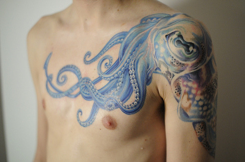 Tagged with tattoo squid tattoo octopus tattoo awesome colours