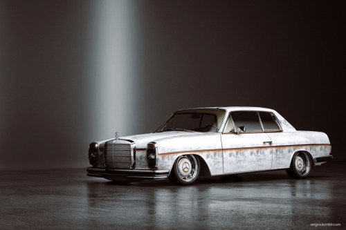 Mercedes benz 280C Stanced CGI 3D Click for highres photo