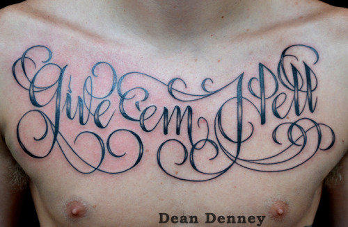 Tagged Dean DenneyAnonymous TattooSavannahScriptChest TattooCollar