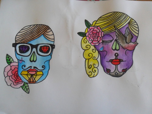 my skull flash sheet and a