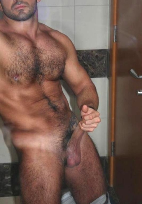 hot4hairy:

His stubble and those lips look so sexy on his hairy man….I want to run my hands all over his body.
