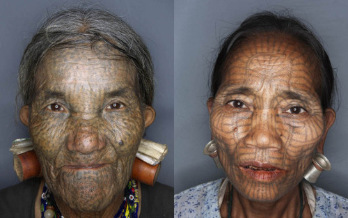 via Photos Tattooed Faces of the Women of Burma's Chin News National
