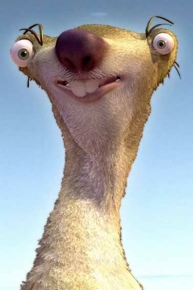 sid sloth ice age. my best friend looks like Sid from iceage