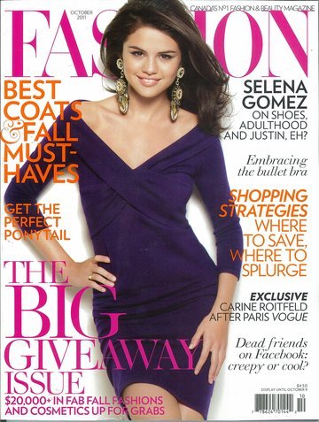 Selena Magazine October 2011 for Canada 