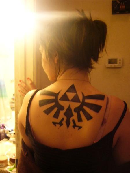 Triforce Tattoo Girl