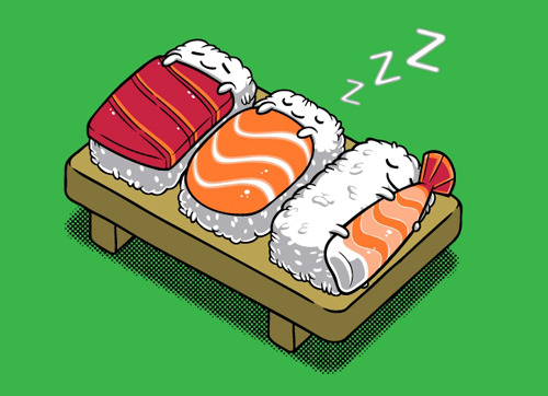 Sushi image by Benjamin Ang and Threadless