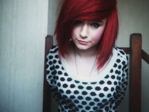 tags: red red hair girl cute scene queen