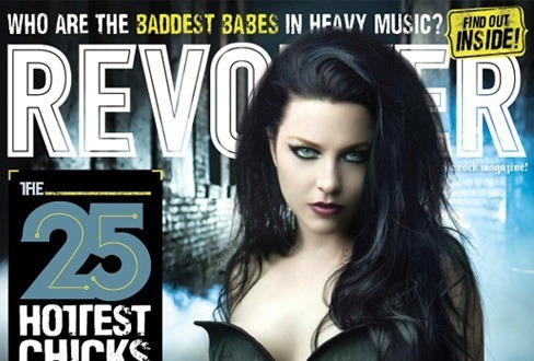Evanescence frontwoman Amy Lee on the cover of Revolver magazine's Hottest