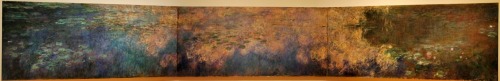 Ressam&#160;: Claude Oscar Monet (1840-1926)
Resmin Adi&#160;: Reflections of Clouds on the Water-Lily Pond (1914-1926)
Nerede&#160;: Moma, New York, ABD
Boyutu&#160;: 2&#160;m x 12,76&#160;m

1. Dünya Savaşı başladığında, Monet&#8217;nin ajandası farklıydı; Nilüferler! Elbette Nilüfer&#8217;ler Monet için Giverny&#8217;ye taşındığı 1883&#8217;ten beri önemliydi ama bu sefer durum başkaydı; Monet üst üste tam 250 tane nilüfer resmi boyadı! Resimlerine yeni bir boyut katmak istedi. Onları büyük salonlarda, devasa boyutlarda, bütün ortamı değiştirecek, yeni bir atmosfer yaratacak şekilde hayal ediyordu. Giverny&#8217;deki cennetinde, o nilüferlere baktığında, suyun üzerindeki bulut yansımaları ile birlikte adeta gökyüzünü unutuyordu. İşte insanlara vermek istediği his de buydu. Su üzerindeki yansımalar ve nilüferler ile insanlara kendini bir çiçek akvaryumuna bakar gibi hissettirmek! Monet, Başbakan ile olan yakın ilişkilerini kullarak Musée de l&#8217;Orangerie&#8217;de kendine hayal ettiği gibi oval bir oda tasarlatmayı başardı. Nilüferlerinden 8 tanesi bu oval odayı çerçeveleyecek ve istediği akvaryum hissini insanlara verebilecekti. Ancak malesef sergiye açıldığında Monet vefat etmişti. Sergi açıldığında Fransa&#8217;da modern sanat rüzgarları esiyordu ve çok bilmiş sanat sever çevre Nilüferlere &#8220;hoşmuş&#8221; dedi, geçti. Bugün Monet&#8217;nin nilüferleri Hawai&#8217;den Japonya&#8217;ya, İsviçre&#8217;den Kansas&#8217;a kadar dünyanın 4 bir yanına yayılmış durumda. 2007&#8217;de biri 18,5 milyon pounda, 2008&#8217;de biri 41 milyon pounda alıcı buldu. Monet&#8217;nin gözlerinde 1900&#8217;lerin başlarında ciddi bir problem başlamıştı, arkadaşı Degas gibi kör olmak en büyük korkusuydu. Sorun katarakt olmasıydı, basit bir ameliyatla çözebilirdi ama o 1920&#8217;ye kadar erteledi. Bu Nilüfer resimlerinin yapıldığı tarihler tama olarak bilinmiyor, 1914&#8217;ten vefatına kadar yaptığı için tarih aralığı çok geniş. Ama katarakt ameliyatı sonrası mavi renk ile olan sorununun çözüldüğünü ve bu Moma versiyonunda mavi rengin ağırlığını göz önünde bulundurursak, bu resmin 1920&#8217;den sonra yapıldığını varsayabiliriz. Bu resim, sol, orta ve sağ olmak üzere 3 panelden oluşuyor. Moma, Monet&#8217;in arzu ettiği oval odayı sağlayamamış olsa da resimleri mümkün olduğunca oval sergilemekte. Bu devasa resim karşısında dikildiğinizde, tam da Monet&#8217;nin hayal ettiği gibi çiçek akvaryumunda kaybolacağınızdan emin olabilirsiniz. Resmin Moma&#8217;da sergilendiği alanı ve 3 panelin detaylı resimlerini Facebook albümünde bulabilirsiniz. Bu bahsettiğim 5. Monet resmiydi. Monet&#8217;nin hayatını &#8220;The Water Lily Pond&#8221; resmi vesilesiyle 30 Mart‘ta anlatmıştım. 13 Haziran‘da &#8220;The Houses of Parliement&#8221; resmini  ve 5&#160;Ağustos‘ta &#8220;Madame Monet and her Son&#8221; ve 31&#160;Ağustos'ta &#8220;The Corner of the Apartment&#8221; resimlerini anlatmıştım, resimlere tarih linklerine tıklayarak ulaşabilirsiniz.
