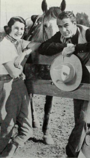 Socialite Veronica Balfe and husband Gary Cooper, 1938