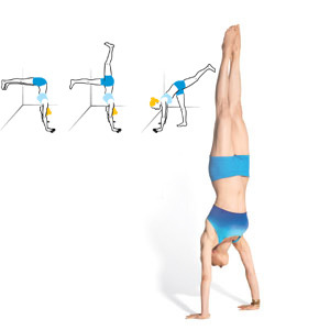 yoga handstands