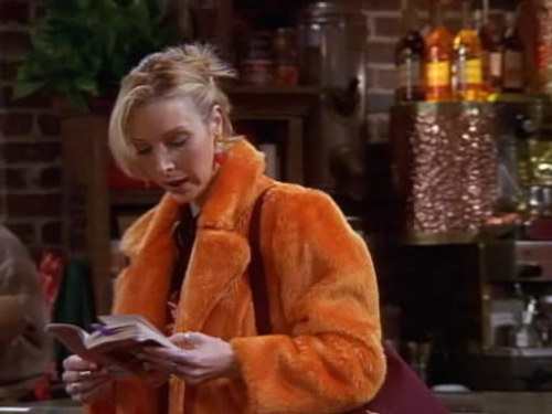 Phoebe Buffay of Friends reading Wuthering Heights by Emily Bronte