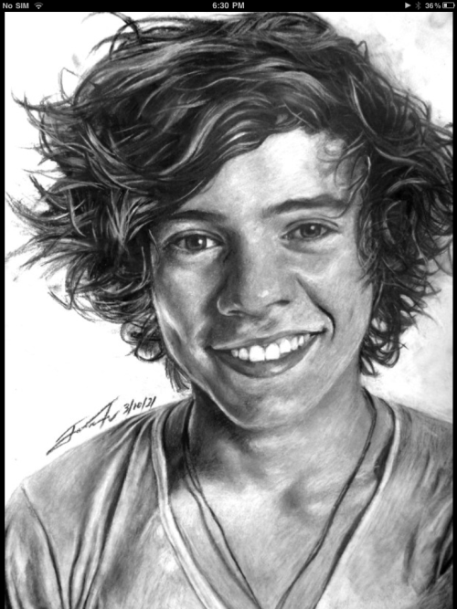 Harry Styles One Direction Drawings