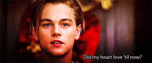 Leonardo DiCaprio as Romeo in Romeo & Juliet