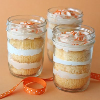 Birthday Cake Vodka on Cake In A Jar Orange Creamsicle Cake In A Jar Food Recipe Cake