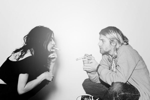 This photo makes me laugh because it looks like he’s pissed off at her for smoking.