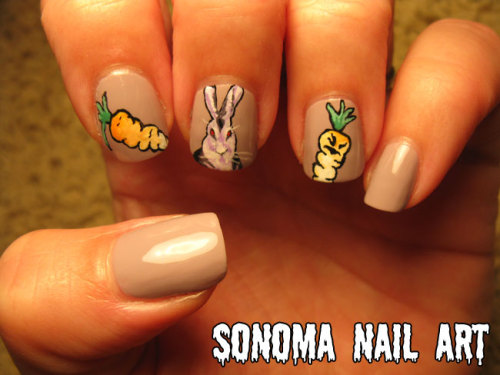 Tagged: Bunnicula bunny vampire nail art manicure halloween