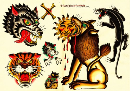Sammelsurium Tattoo Vorlagen Tiere Wolf Tiger L weTattoos von 