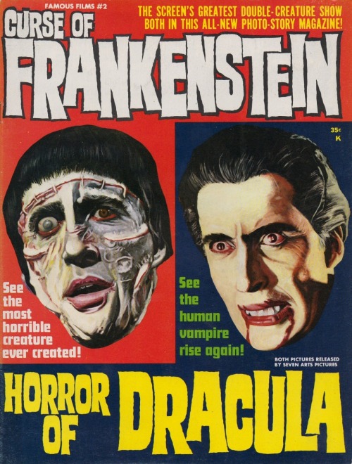 ozu-teapot: &lt;br/&gt; &lt;br/&gt;Famous Films #2 : Curse of Frankenstein / Horror of Dracula &lt;br/&gt;