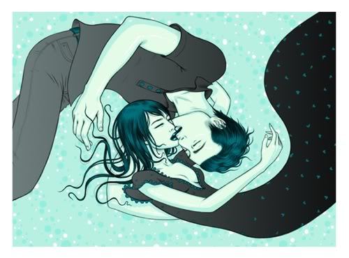 I got my brother and his girlfriend this Tara McPherson print as a house warming gift, It’s of Sun and Jin from Lost. It’s an 18” x 24” 6 color silkscreen with metallic inks. You could hang it anyway, which is totally awesome. 