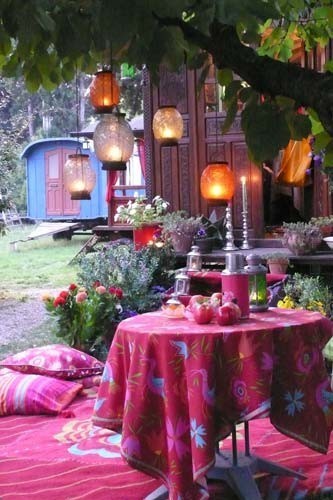 My Bohemian Home ~ Outdoor Spaceschasingthegreenfaerie:How do you get out of your creative ruts? on We Heart It. http://weheartit.com/entry/15282528