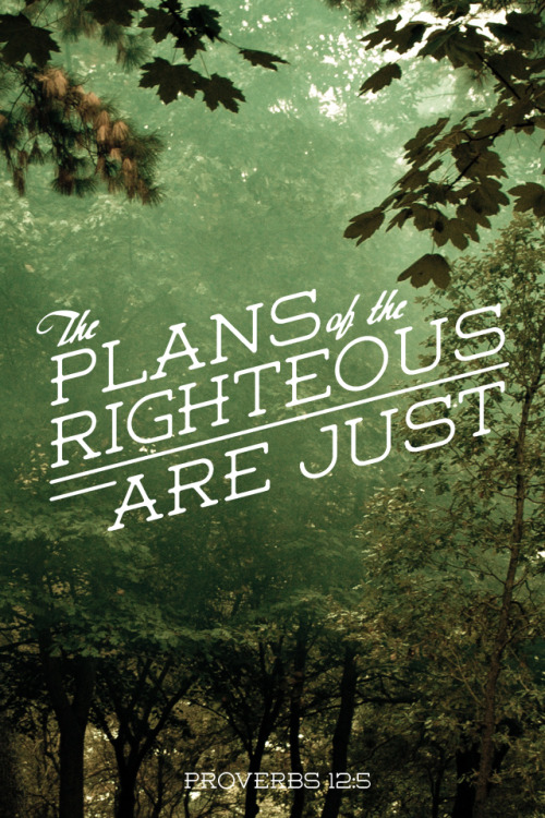 Plans of the Righteous