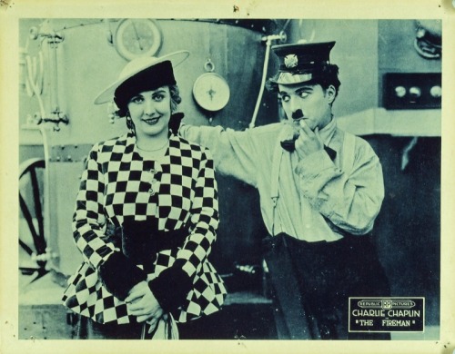 Edna Purviance and Charlie Chaplin
The Fireman (1916)
