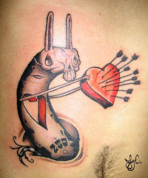 tattoo of a Craola design on Eric Highres