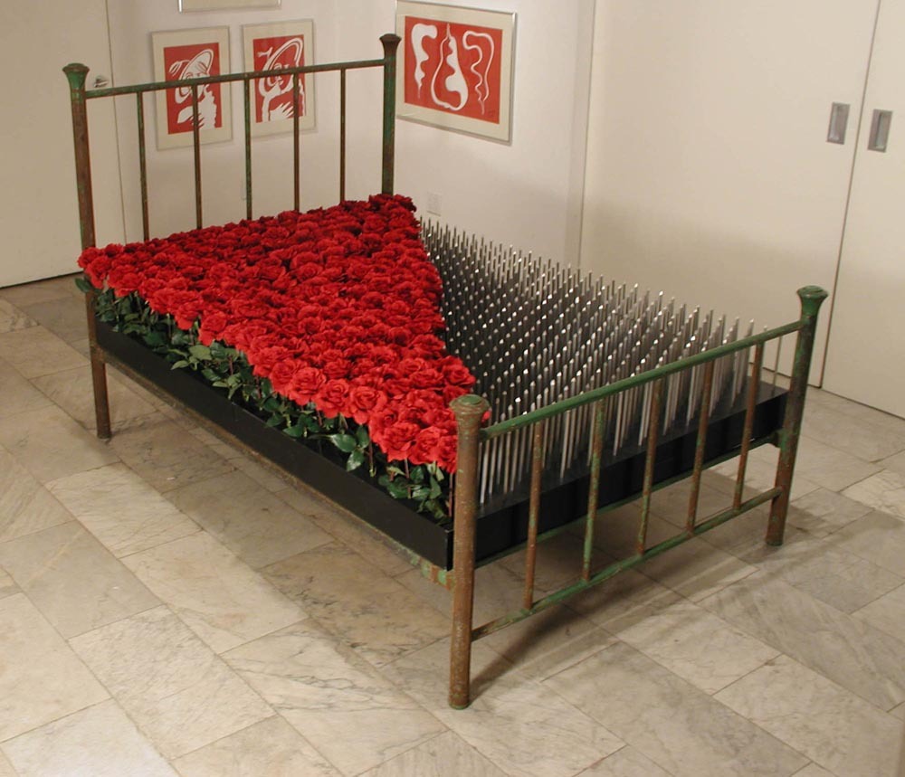 Bed With Roses