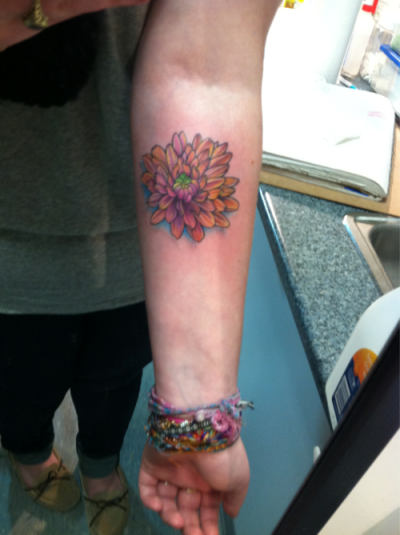 Here 8217s my chrysanthemum flower tattoo A chrysanthemum flower means 