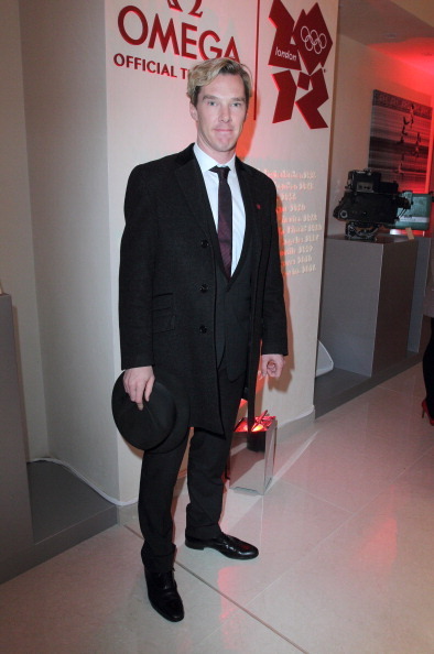 Benedict Cumberbatch at the launch of the Omega boutique in Westfield.
