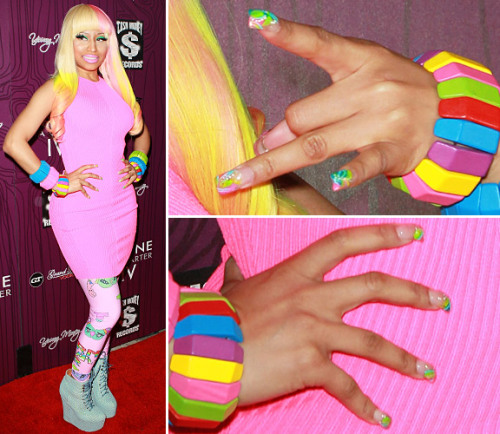 tagged as: nicki minaj nails. nail art. YMCMB. Nicki Minaj