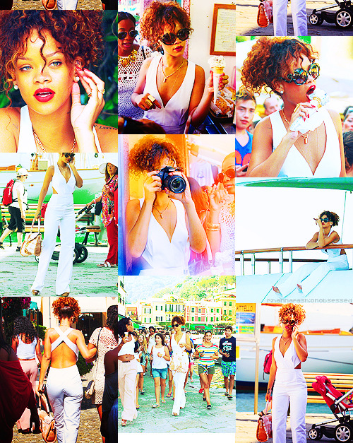 Favorite outfits from 2011 → Rihanna out in about in Italy.