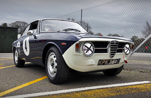 I'll deal with you later. Starring '64 Alfa Romeo Giulia Sprint GT. Perfect... up to 70, 000 km.