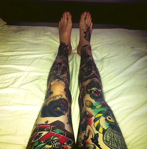 Tagged tattoos legs tattooed legs Notes 708