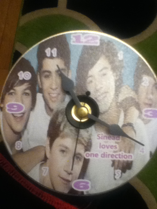 My One Direction clock hahaha