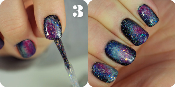 galaxy nail polish nails tutorial makeupmadness •