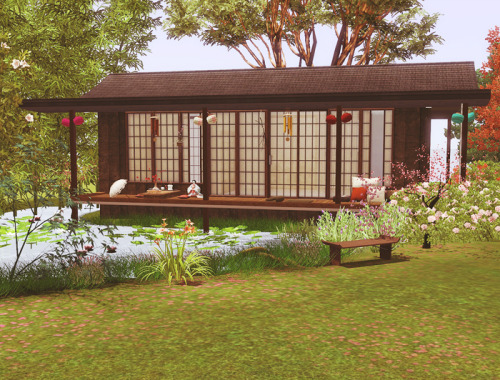 A Little Bit Asian - UNFURNISHED
~~Second house I put up for download. I didn&#8217;t have time to finish decorating, so I decided to put it as unfurnished. Only the garden is fully decorated, mostly with EA&#8217;s stuff (trees, flowers). But I left there some CC (swans, grass), some object on the terrace and the most important windows and doors. Anyway, it&#8217;s not a big number of custom content.
~~Lot size: 25X25
- 1 hall- 1 bathroom- 1 kitchen- 1 study/livingroom (but you can do with that room whatever you want)- 1 bedroom- medium garden with pond

YOU NEED YOUR GAME TO BE UPDATED TO 1.26 PATCH OR NEWERHOUSE CONTAINS CC WHICH IS NECESSARY TO SEE HOUSE PROPERLY
~~More screenshots HERE

~~Since this house doesn&#8217;t have many CC (it&#8217;s unfurnished) I decided to not divide the CC and the house.
Download house (CC INCLUDED) —&gt; [MEDIAFIRE]