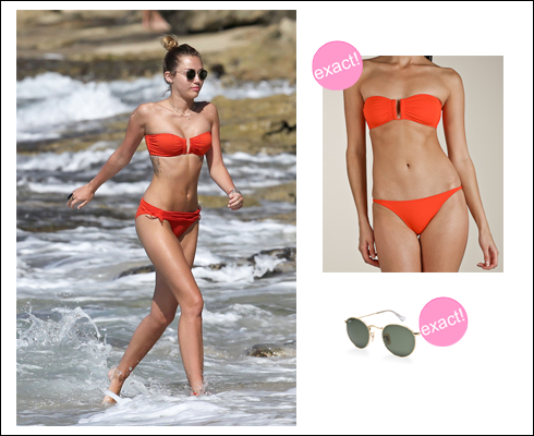 Swimwear: Nancy MeyerSunglasses: Sunglasses Hut